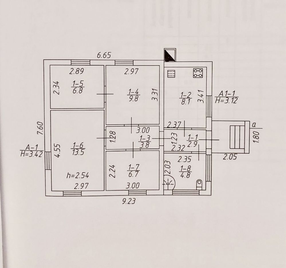 Продам гарний будинок  56 м2, Ст. Подусівка