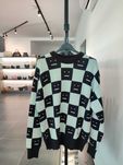 Светр Acne Studios Face Maglia jacquard wool sweater Black/White