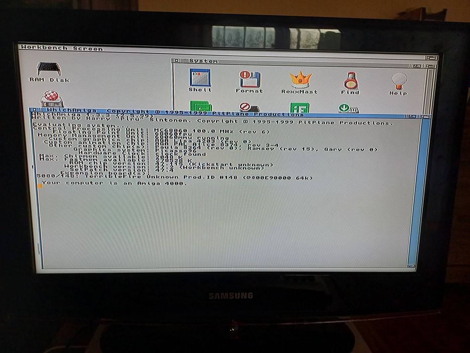 Amiga 4000/060 rev6 100mhz  TF4060 RAM 256MB