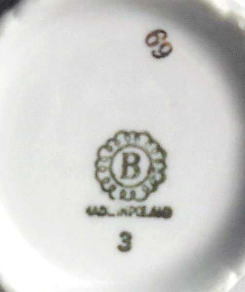 Sygnowany Porcelanowy MLECZNIK Bogucice Zdobiony złotem czas PRL u