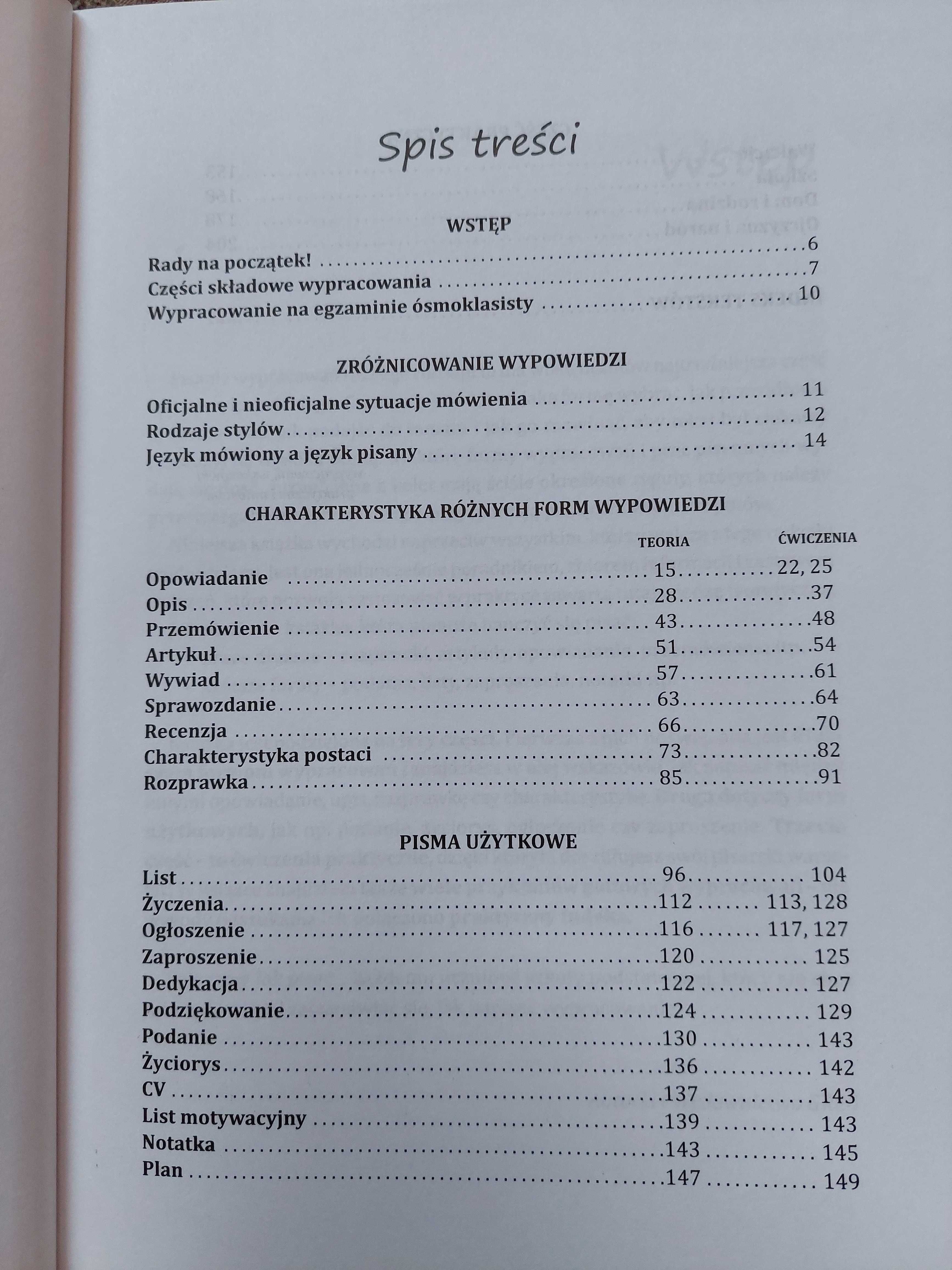 "Jak pisać rozprawkę, opowiadanie, charakterystykę ..."