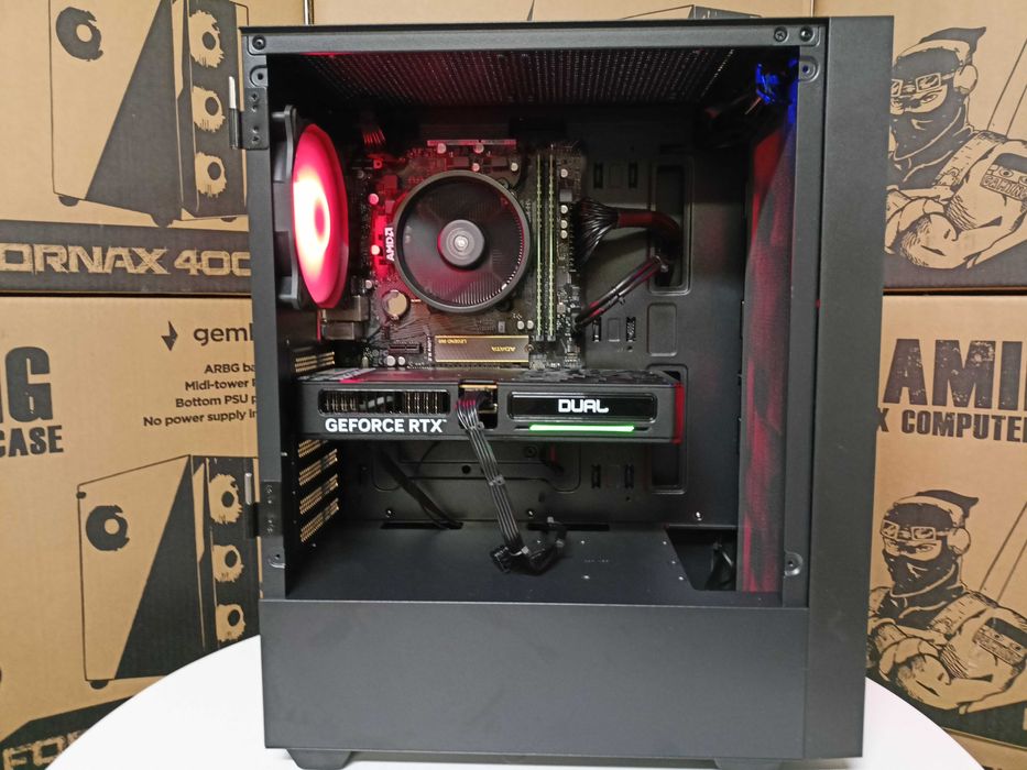 Nowy Komputer Gamingowy Ryzen 7 5700X 1TB 32GB RTX 5060 8GB Win11 FV23