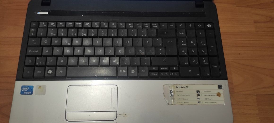 Packard bell  Intel b820, 8 gb, hdd 500 gb