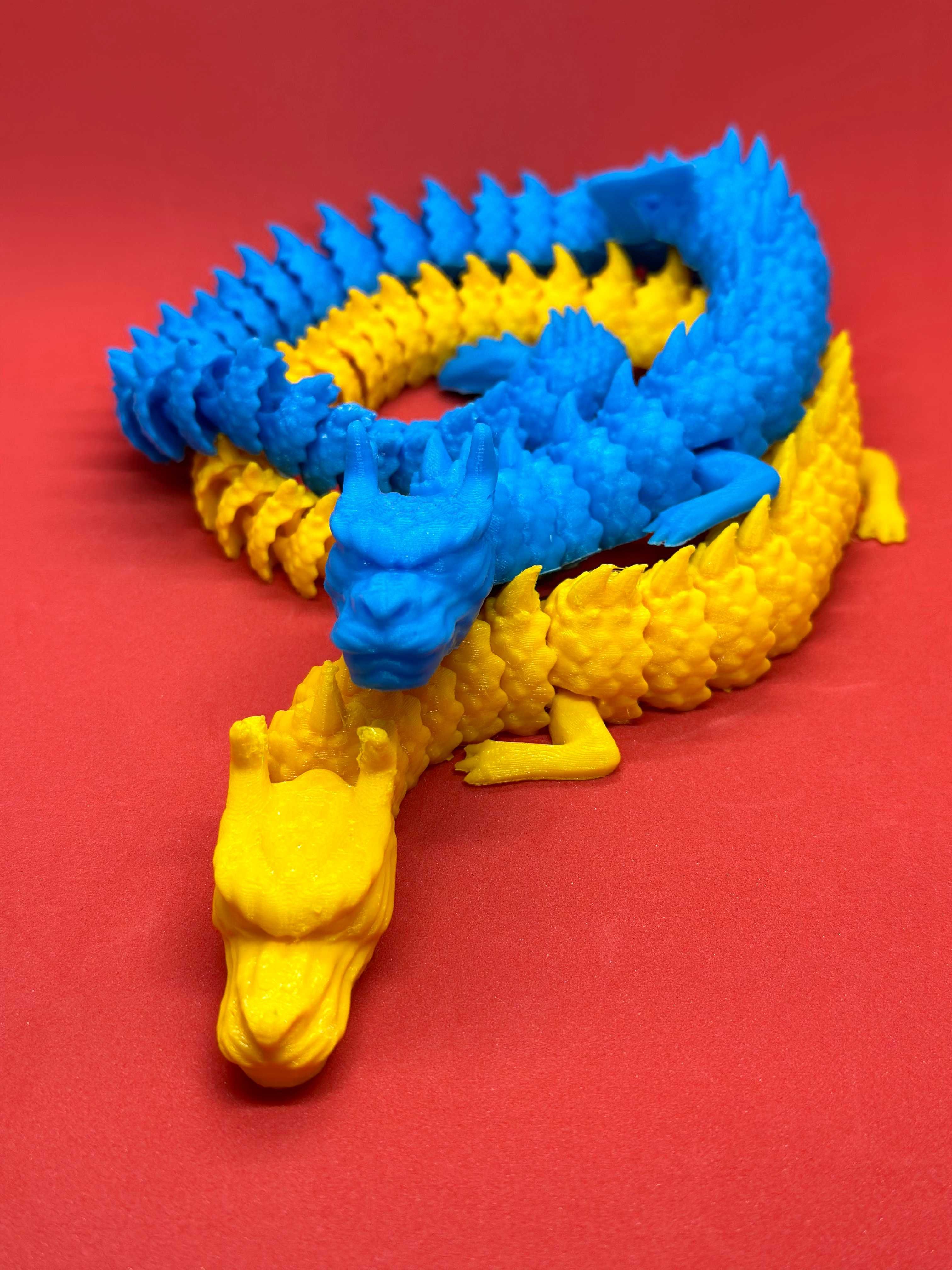 Дракон іграшка надрукавана на 3д принтері. Подарунок рік дракона