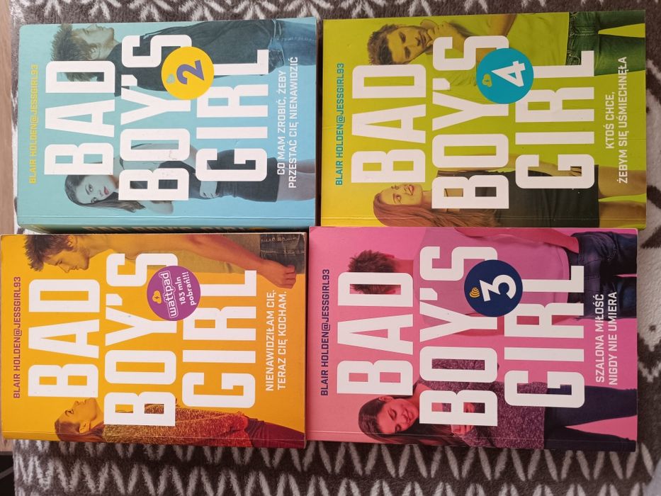 Książki 4 tomy. Bad Boys Girl. B. Holden.