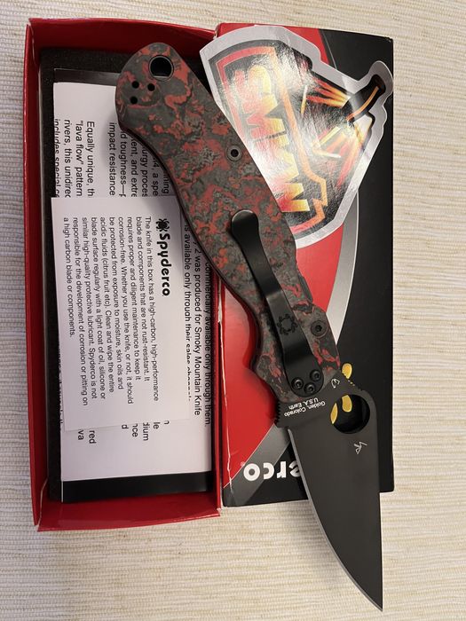 Nóż Spyderco SMKW Paramilitary 2 Lava DLC M4