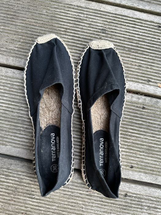 czarne espadryle 36