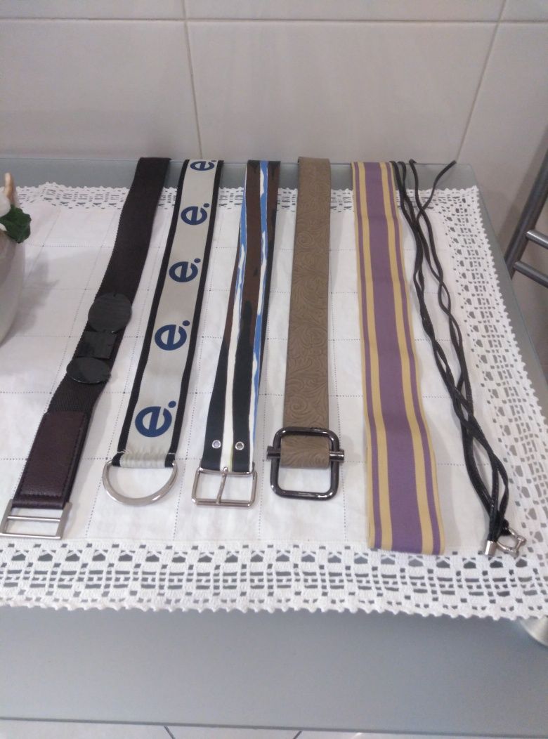 Canetas coleção +Cintos+Grinalda antiga+óculos+cinzeiro