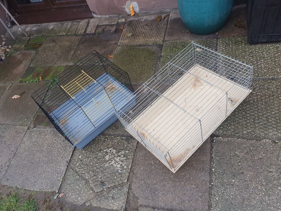 Dwie klatki dla królika chomika