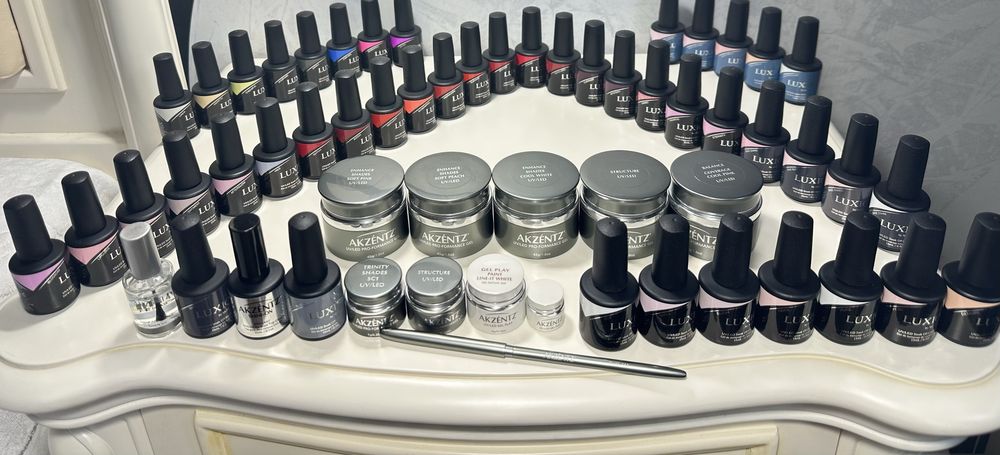 Гель лак Luxio Blush,Innocent,Delicate,Coy,Diva лампа HYBRID-PRO 2.0