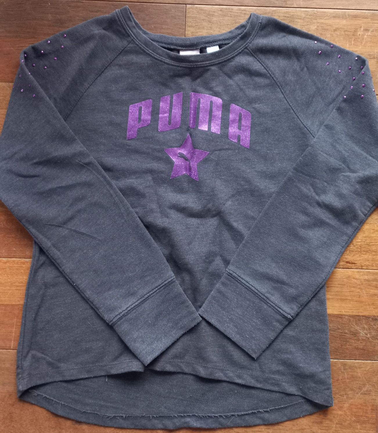 Long-sleeved bluzka , błyszczące logo Puma