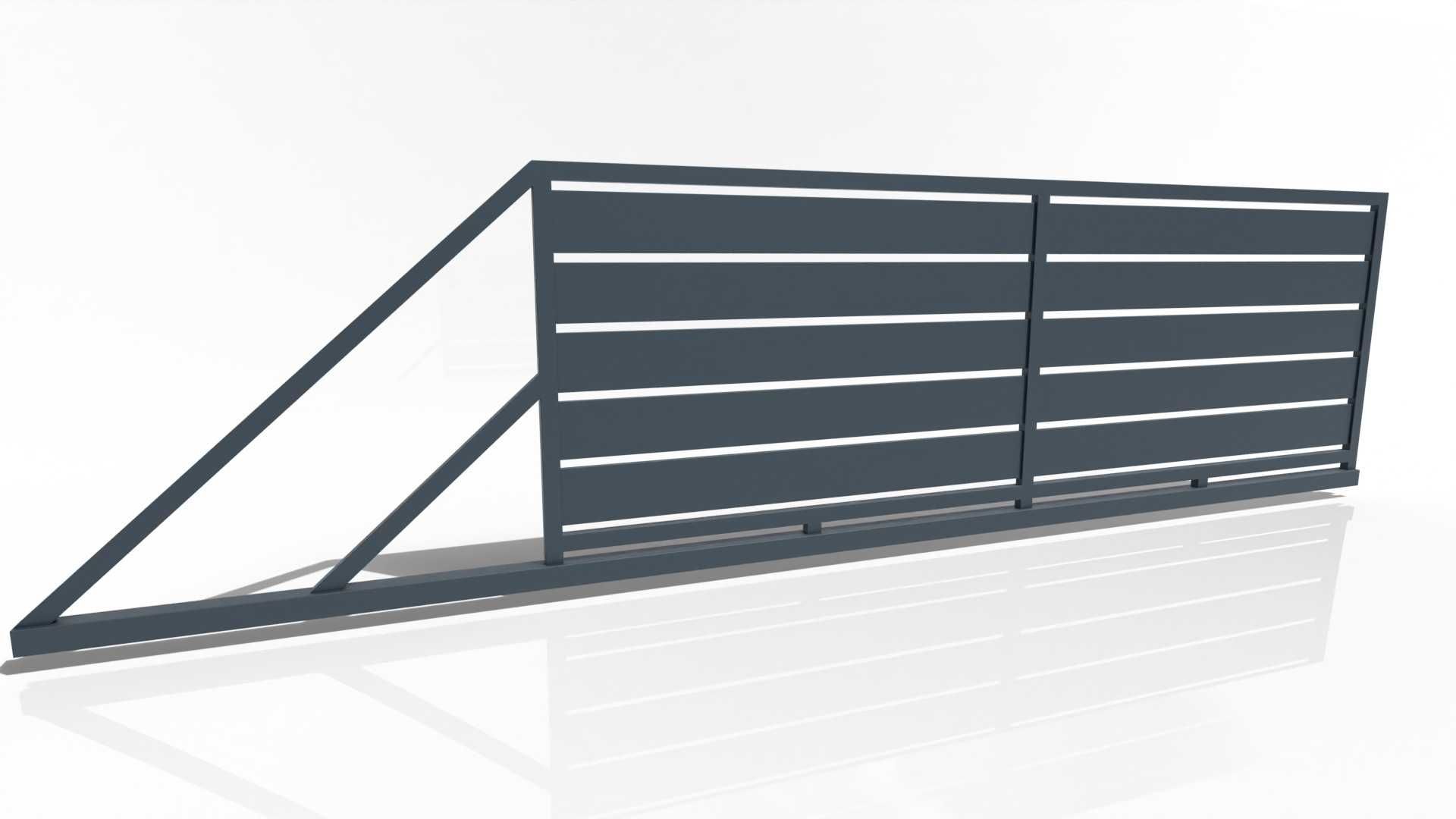 Nowoczesna Brama przesuwna MinimalArt3 400x142cm - Producent