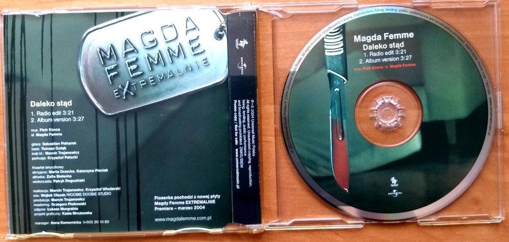 CDs Magda Femme Ekstremalnie - Daleko Stąd 2004r