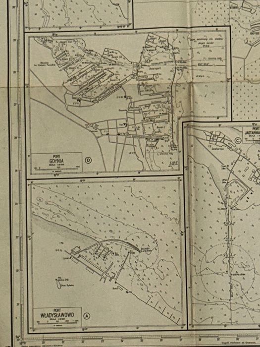 Mapa ZATOKA GDAŃSKA Bałtyk - Marynarka Wojenna