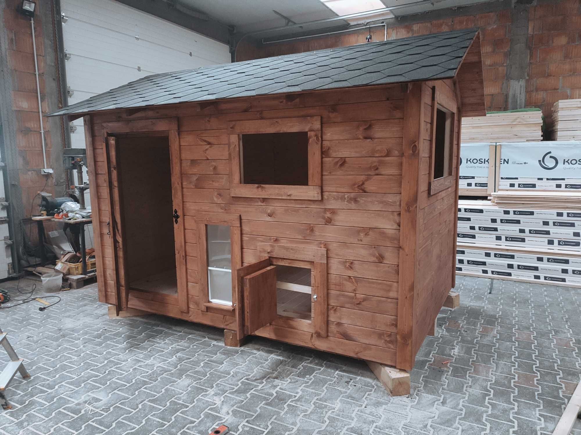 kurnik dla KUR, kaczek, 200x300x210 Producent WoodStuff OCIEPLONY !!!