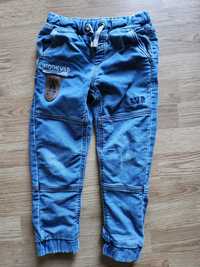 Spodnie jeansowe ocieplane 116