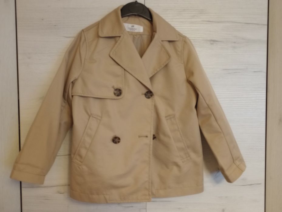 Płaszczyk jesień/wiosna dla dziewczynki H&M r. 116