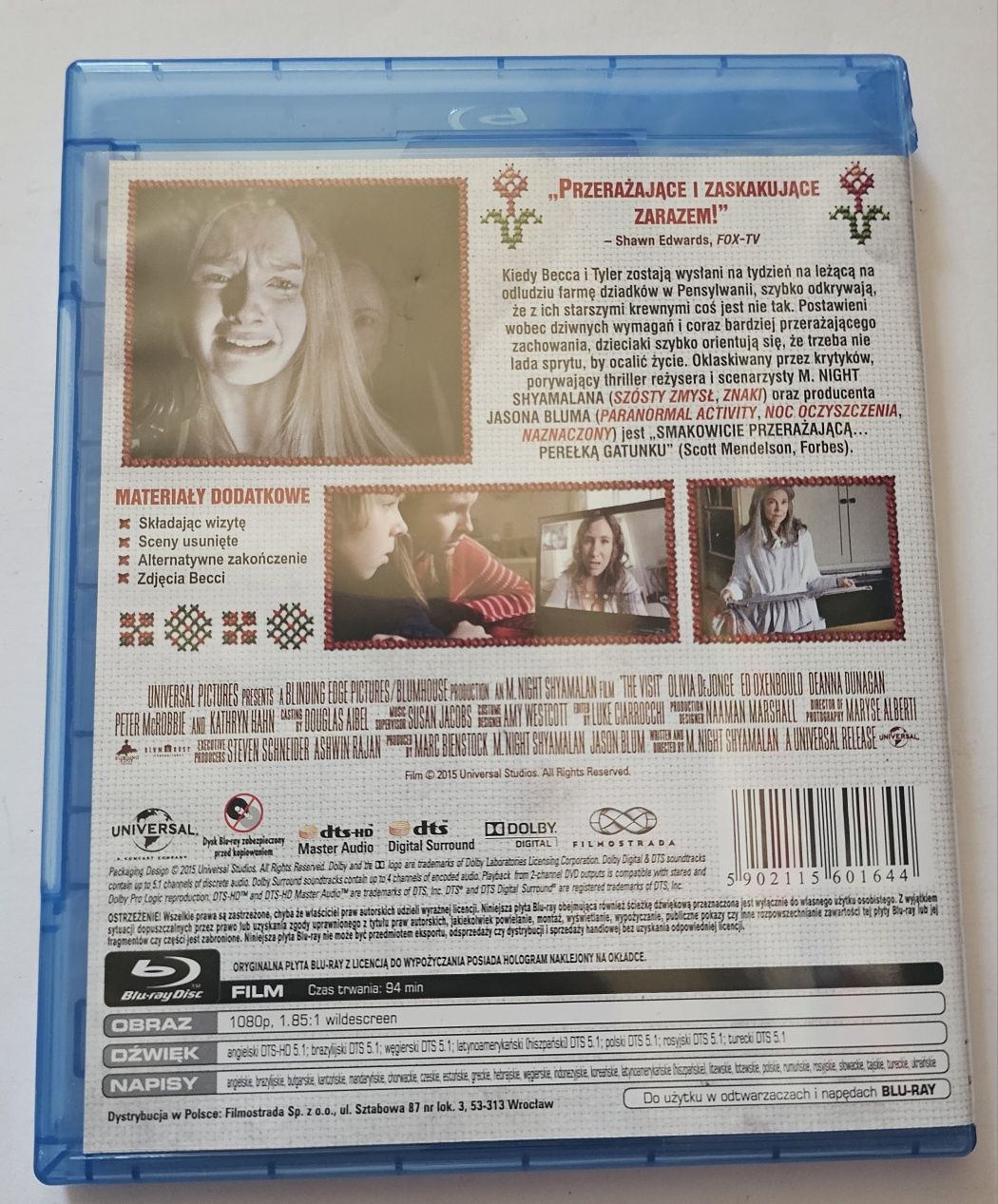 Wizyta The Visit M. Night Shyamalan film blu ray
