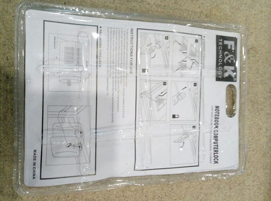 Замок для ноутбука F&K Technology