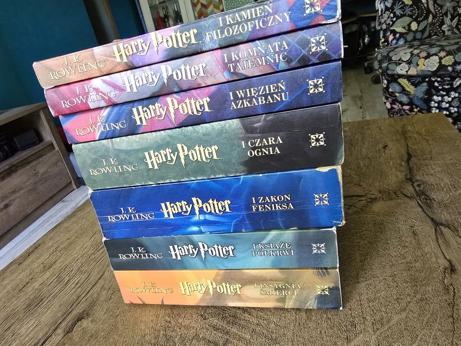 > Harry Potter – komplet 7 tomów – Wydanie I, miękka oprawa – kolekcjo