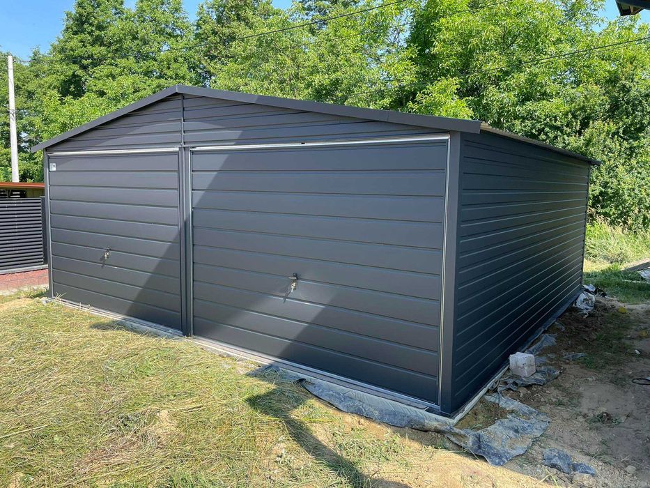 Garaż blaszany 6x5 . WZMOCNIONY PROFILAMI. PRODUCENT. Cała Polska