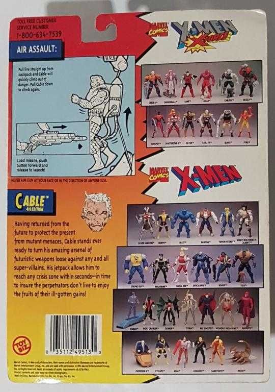 Cable / X-Men X-Force / 1994 Marvel, Toy Biz