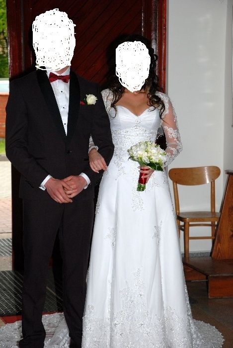 HERM'S - Piękna koronkowa suknia ślubna - PILNE!!!