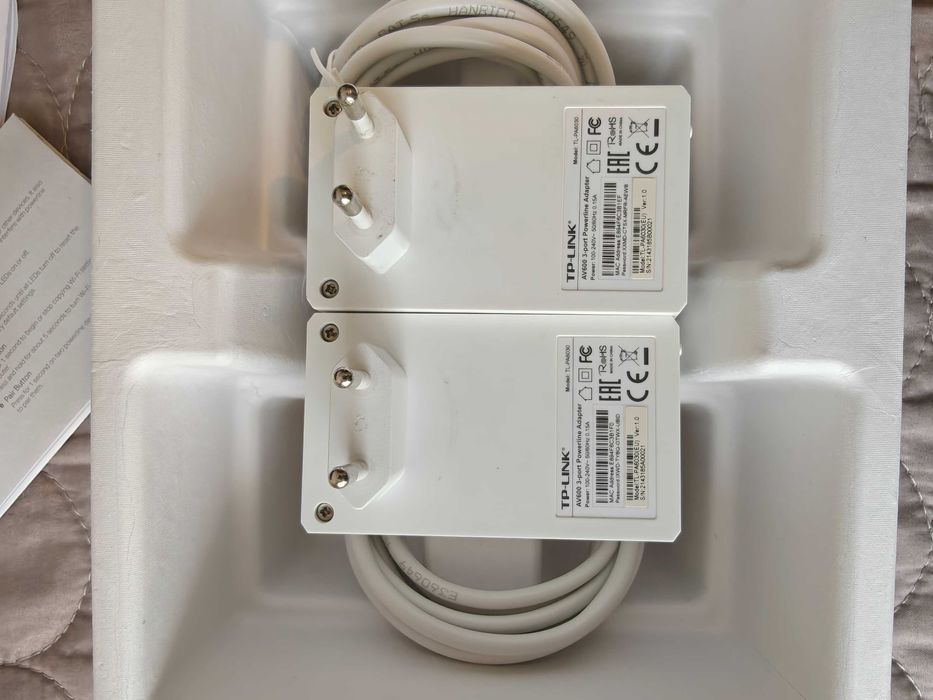 TP-Link AV600 3-Port Gigabit Powerline Adapter Starter Kit