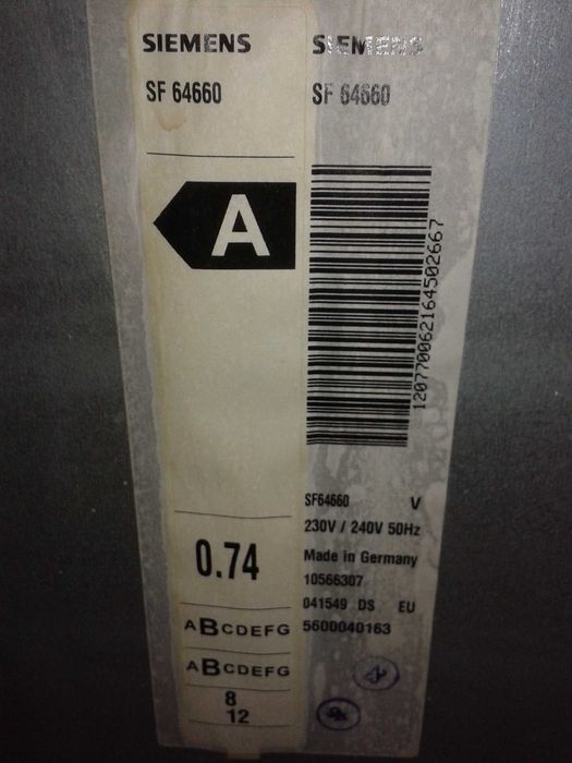 zmywarka Siemens sf64660 do zabudowy 45cm mała wąska simens