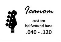 Struny Halfwound marki C-dur do gitary basowej 5str. ICANOM 40-120