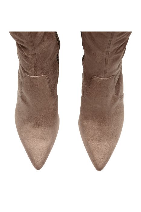 H&M Kozaki Studio Trend beżowe 37