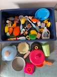 Brinquedos Pratos e caçarola para cozinhar