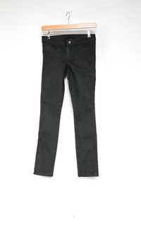 Tezenis Calzedonia szare grafitowe spodnie jeansy brokat 36 S