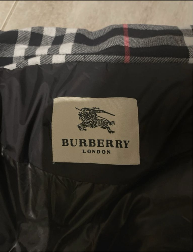 Kurtka Burberry London England Ocieplana