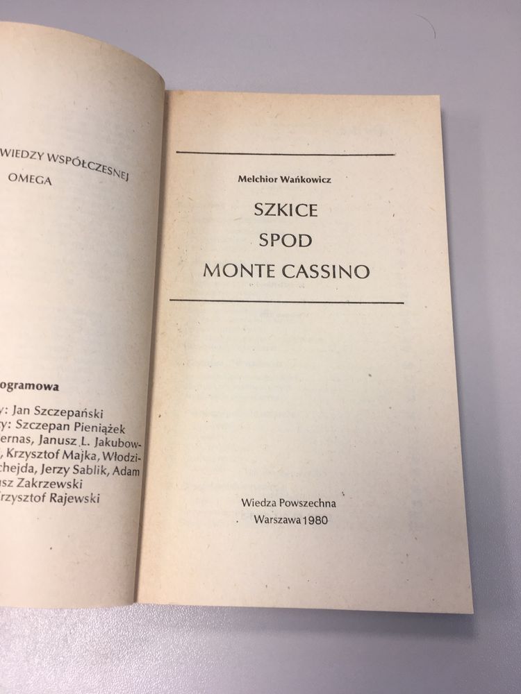 Melchior Wańkowicz - Szkice spod Monte Cassino