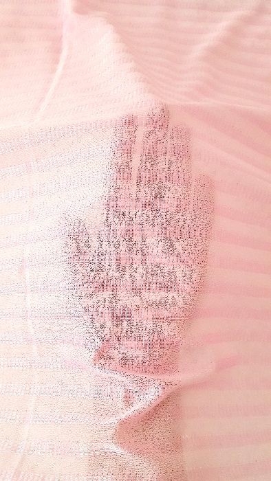 Ткань розовая в полоску трикотин отрез на платье блузку халат парео