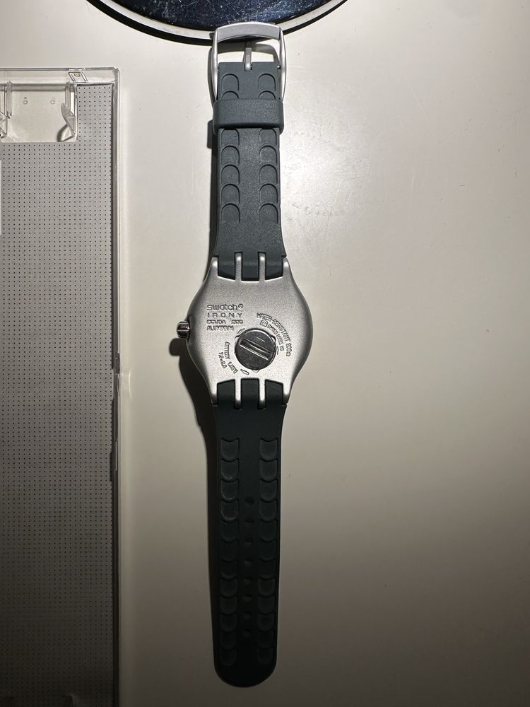 Relógio Swatch Original – Pulseira Borracha Verde Tropa