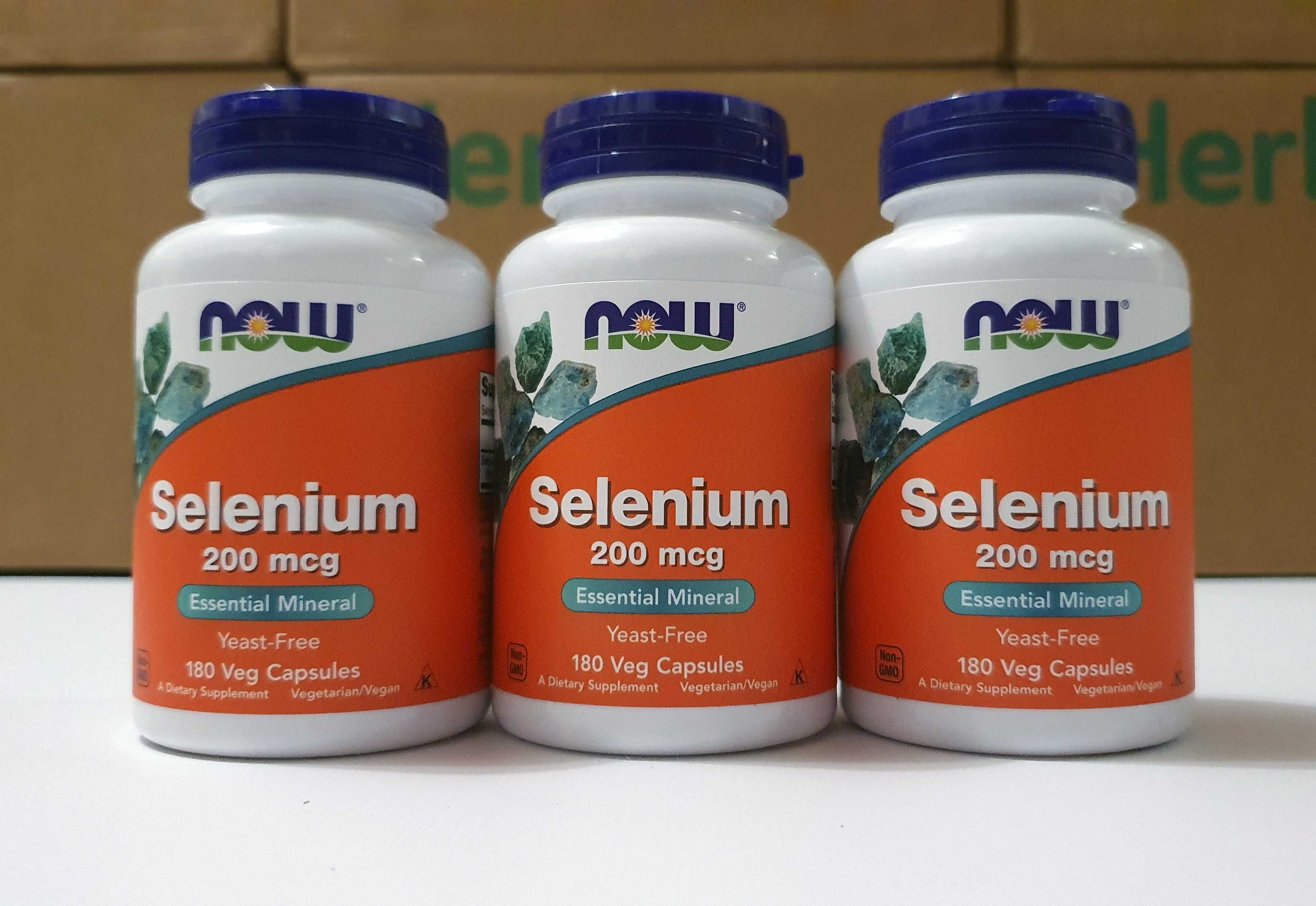 Now Foods, Селен (Selenium), 100 мкг та 200 мгк. iHerb