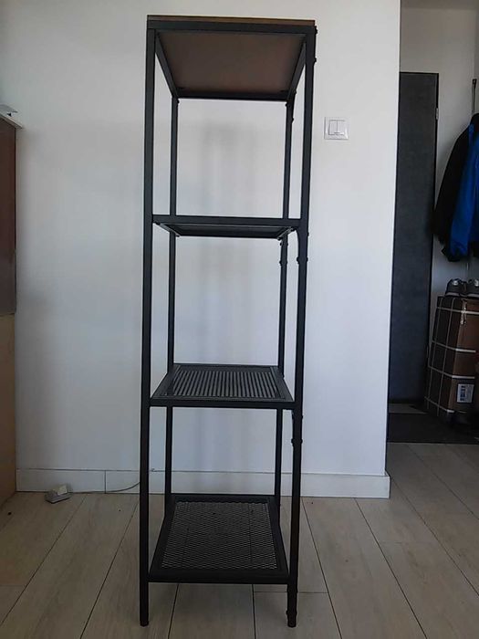 FJÄLLBO regał czarny metalowy Ikea 51x136cm