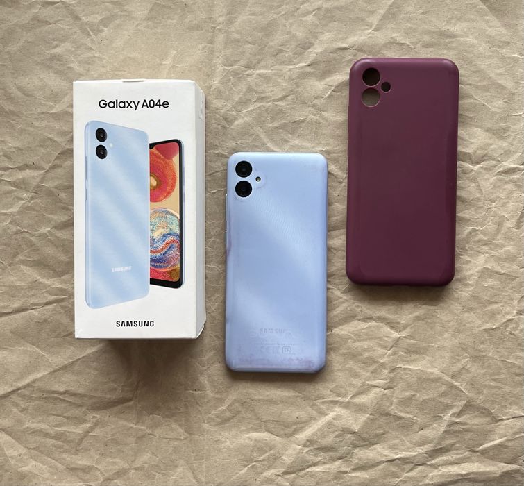 Телефон Samsung A04e Light Blue 64gb