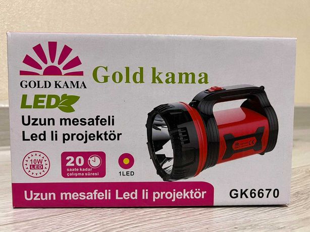 Переносний Світлодіодний ліхтар лампа  GOLD KAMA 6670