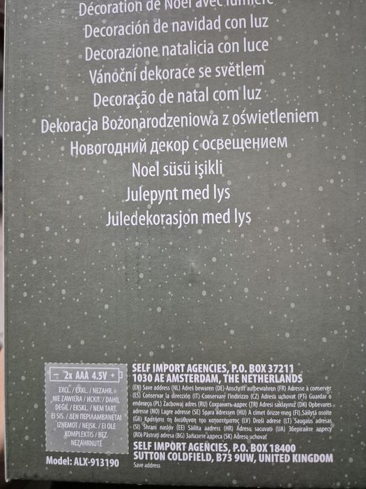 Choinka LED polyresin ozdoba świąteczna