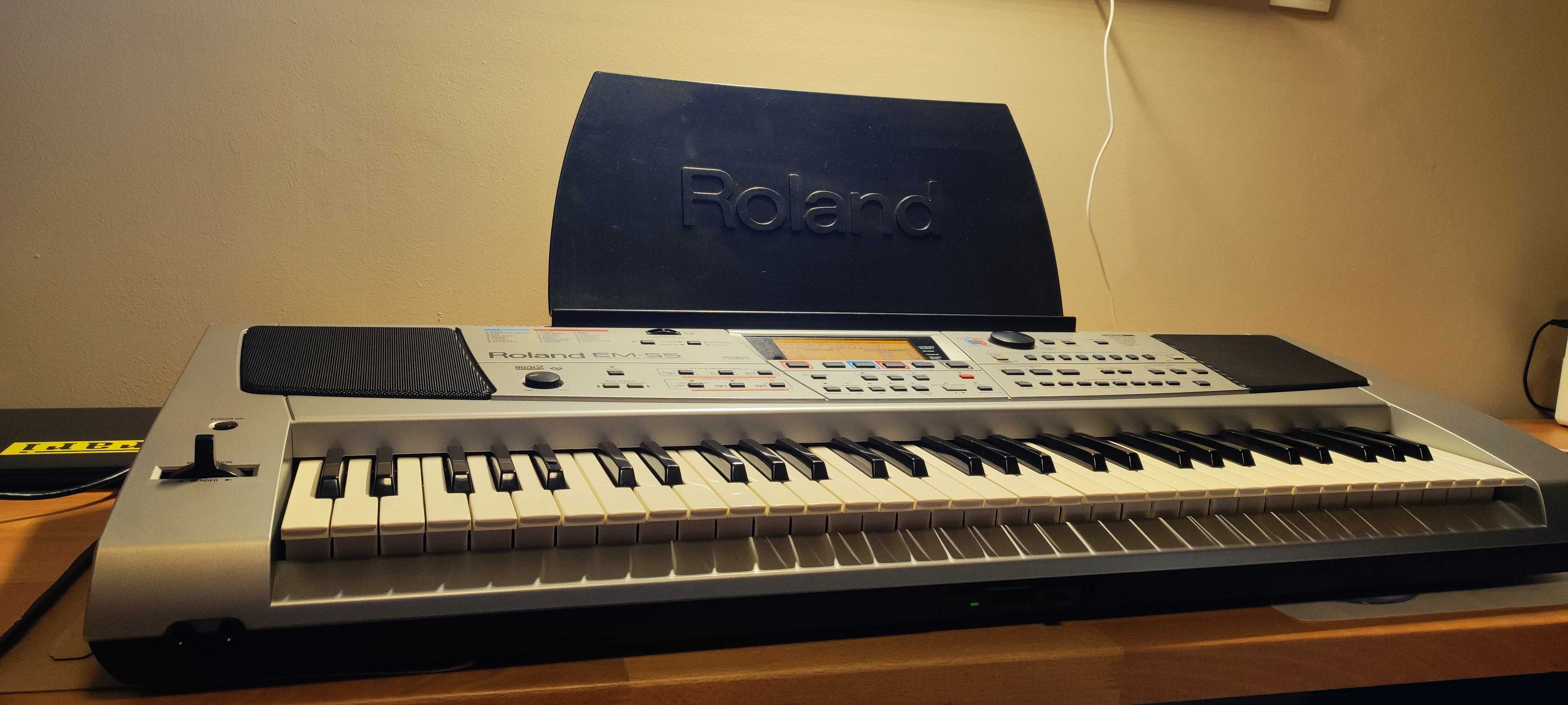 keyboard ROLAND EM-55 (3 poziomy dynamiki klawiszy)