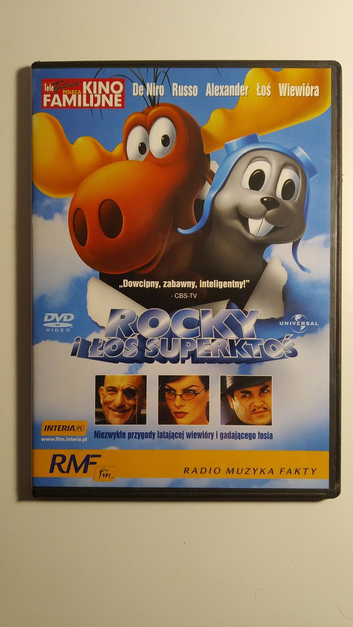 Rocky i Łoś Superktoś film na DVD De Niro Russo Alexander Wiewióra