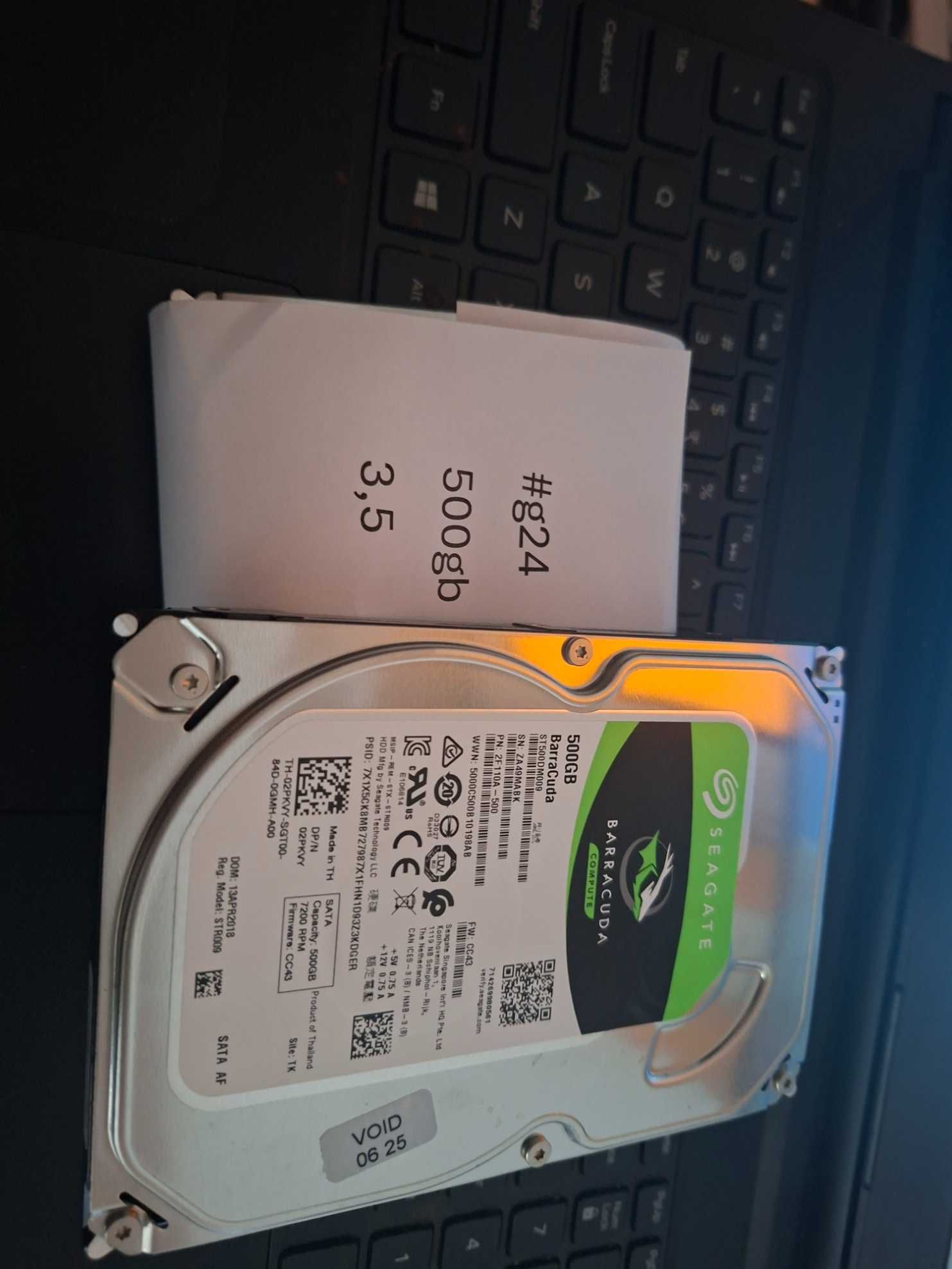 dysk twardy 500gb 3,5 sprawny #g24