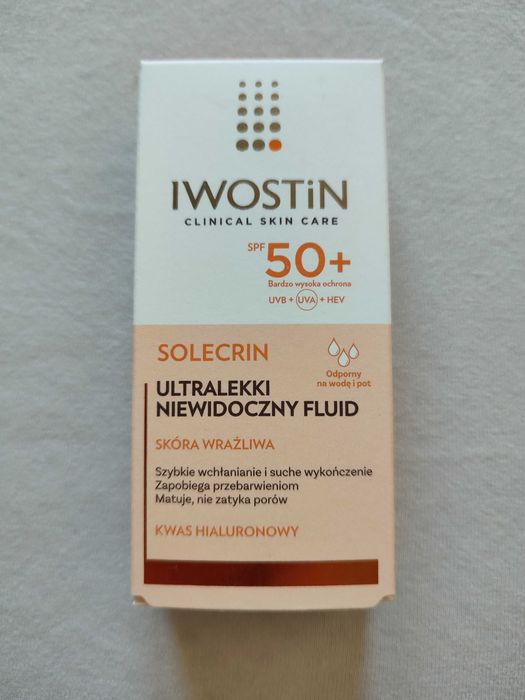 Iwostin. Solecrin. Ultralekki niewidoczny fluid. SPF 50+. 40ml