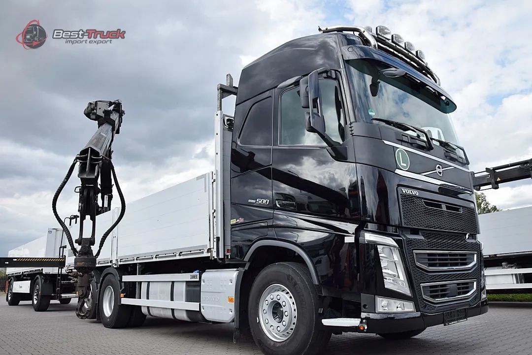 Volvo VOLVO FH500 6X2 / OŚ SKRĘTNA PODNOSZONA // HIAN XS 177 K PRO  // ROTATOR // WIDŁY // EURO 6  możliwy zakup z przyczepą Krone   /  import  niemcy Deutschland  /