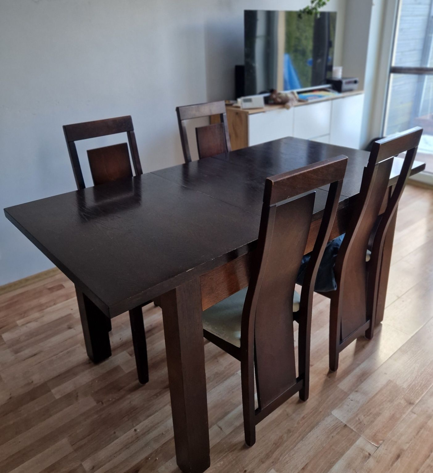 Stół rozkładany wenge 80x120cm
