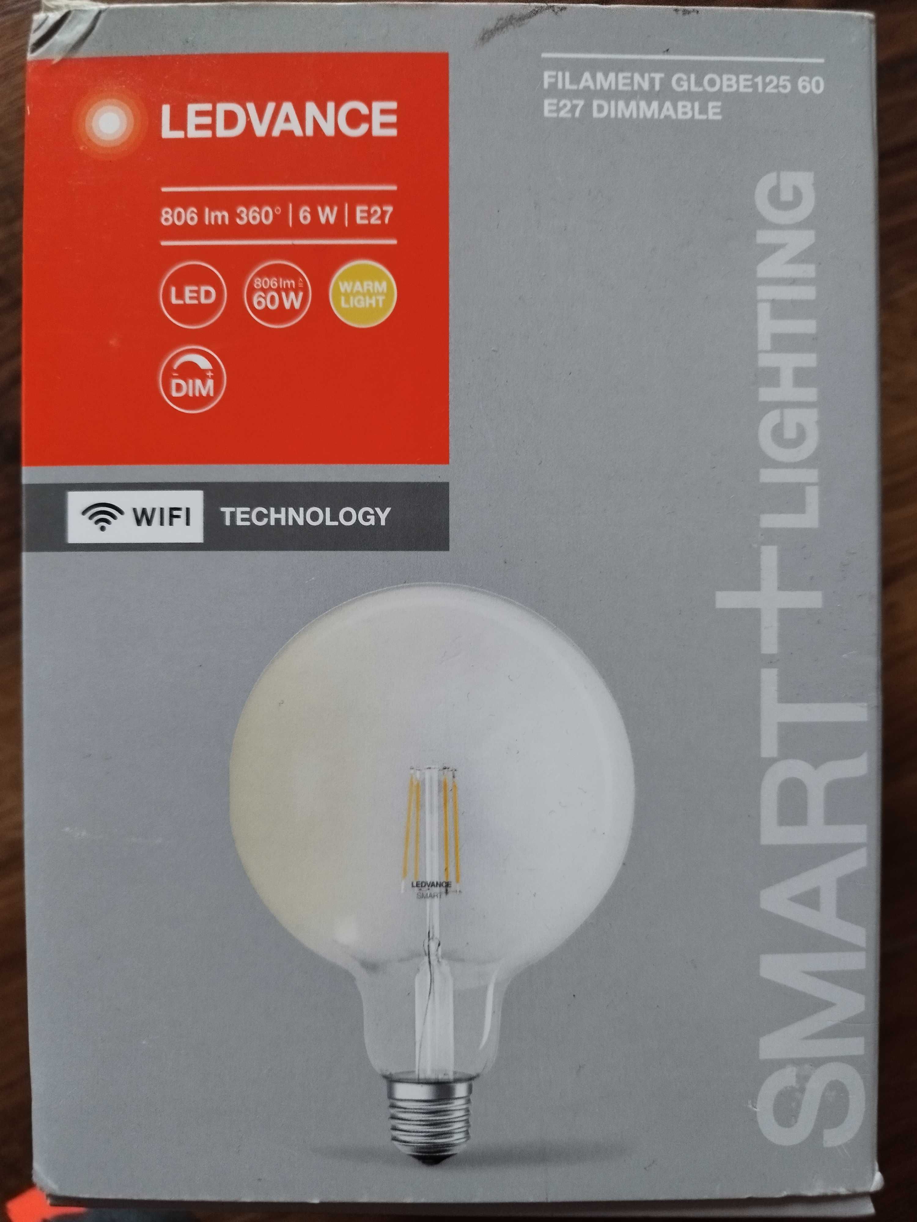 LEDVANCE żarówka LED WiFi E27 2700K GLOBE