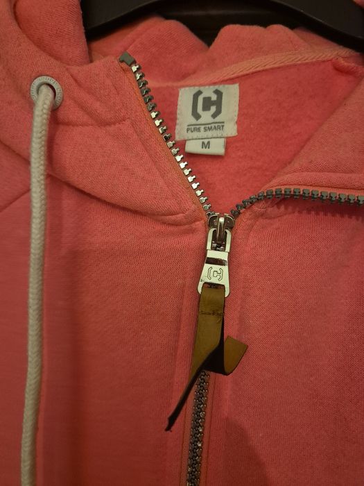 Neonowa różowa bluza z kapturem cropp rozmiar M